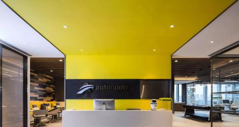 3000㎡中關(guān)村通航大廈辦公樓，材料和空間的對話！